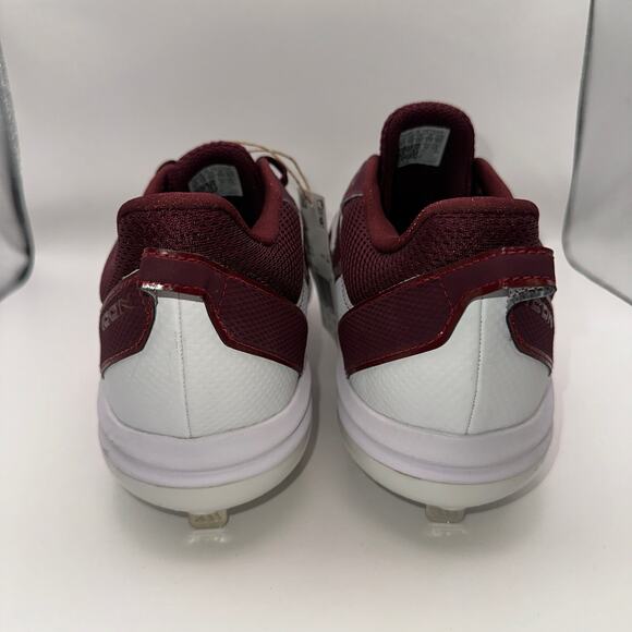 Adidas Icon 7 Mens 13.5 Maroon Baseball Metal Cleats FZ1555 - Picture 7 of 11